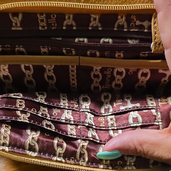 Tignanello Tan Pebbled Leather Crossbody Bag - Picture 4 of 11